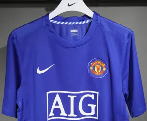 08-09 Manchester United Third Away Retro Kit Vintage Player Version Shirt AAAAJersey Dropship Y 7