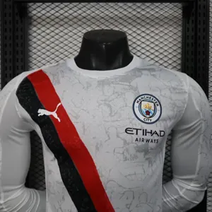 25-26 Manchester City Away Kit Player Version Long Sleeve Shirt AAAAJersey Supply Yupoo 2