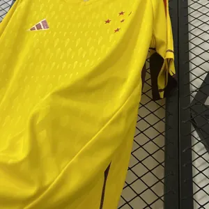 24-25 Cruzeiro Goalkeeper Yellow Kit Soccer T-Shirt AAAAJersey Dropship Yupoo 2