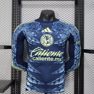 25-26 Club America Away Long Sleeve Kit Player Version Shirt Sino AAAAJersey Dropship Yupoo
