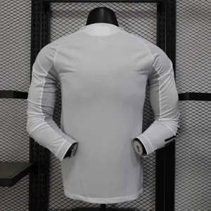 25-26 Real Madrid Home Long Sleeve Kit Player Version Shirt AAAAJersey Dropship Yupoo S-3XL 1