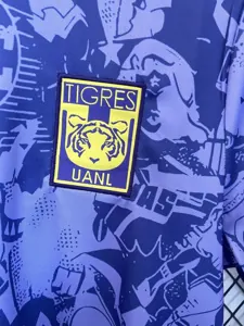 25-26 Tigers UANL Pre-Game Kit Soccer T-Shirt AAAAJersey Supply Yupoo 5