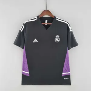 22-23 Real Madrid training suit blackpurple border