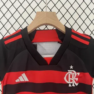 24-25 Flamengo Home Kid Kits Children Sets Football AAAAJersey Yupoo 7
