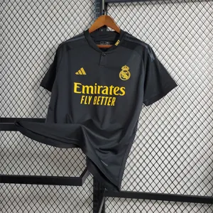 23-24 Real Madrid Third Kit Black Shirt Soccer Jerseys Yupoo 2
