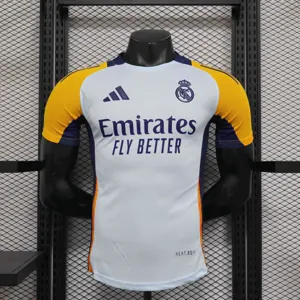 24-25 Real Madrid Pre-Match Kit Player Version Shirt Soccer AAAAJersey Yupoo