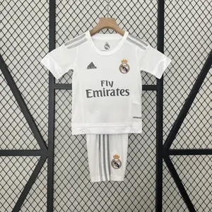 15-16 Real Madrid Home Retro Kids Kits Children Sets Football AAAAJerseys Yupoo