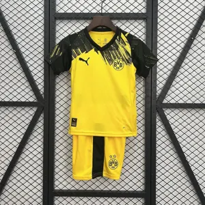 25-26 Dortmund Home Kid Kits Yourth Apparels AAAAJersey Supply Yupoo