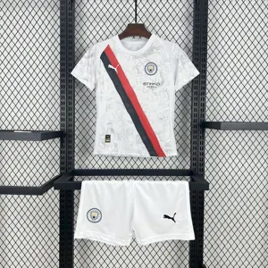 25-26 Manchester City Away Kid Kits Youth Apparels AAAAJersey Dropship Yupoo