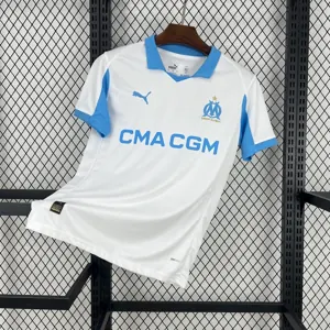 25-26 Marseille Home Kit Football T-Shirt AAAAJersey Supply Yupoo