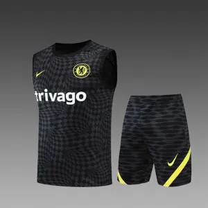 22-23 Chelsea vest training kit kit black stripe
