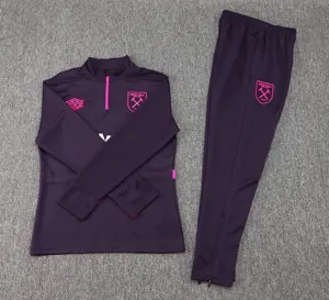 24-25 West Ham United Long Sleeve Training Suit Football Shirts 1