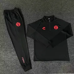 23-24 Tijuana Training Suits Black Xolos Long Sleeve Tracksuit Soccer AAAAJerseys Yupoo 2