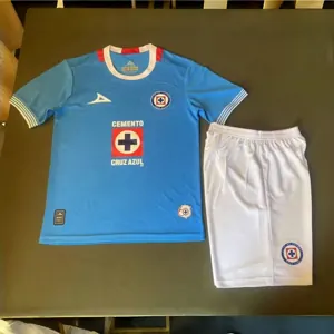 24-25 Cruz Azul Home Kid Kits Youth Apparels Sport AAAAJersey Yupoo