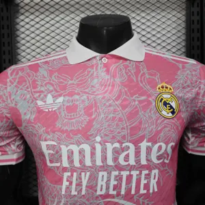 25-26 Real Madrid Pink Dragon Special Edition Kit Player Version Shirt AAAAJersey Supply Yupoo 1