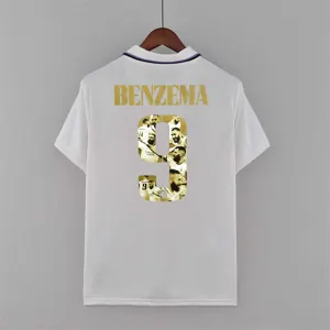 22-23 Real Madrid 9#BENZEMA Golden commemorative number