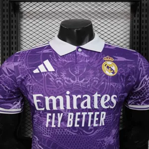 25-26 Real Madrid Purple Dragon Special Edition Kit Player Version Shirt AAAAJersey Dropship Yu 1