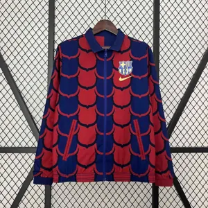 23-24 Barcelona Trench Coat Reversible Windbreaker Double-Sides Jacket AAAAJersey Yupoo 6