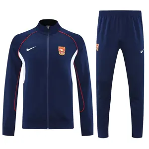 25-26 Arsenal Navy Football Tracksuits Long Jacket Suit