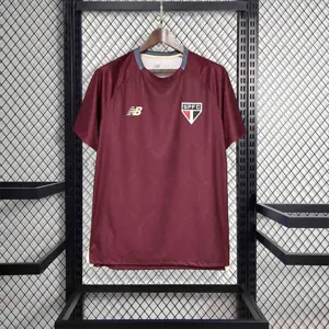 25-26 Sao Paulo Red Training Kit Soccer Uniforms AAAAJersey Supply Yupoo