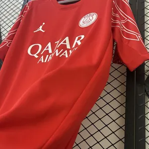 24-25 PSG Fourth Red Shirt Football Uniform AAAAJersey Dropship Yupoo 6
