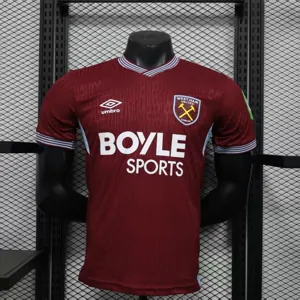 25-26 West Ham Home Kit Player Version Football Summer Shirt Soccer AAAAJersey Supplier Yupoo