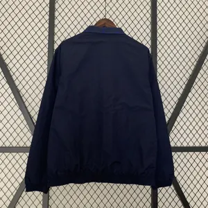 23-24 Real Madrid Trench Coat Reversible Windbreaker Navy 13