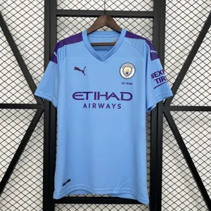 19-20 Manchester City Home Retro Kit Vintage Shirt AAAAJersey Supply Yupoo