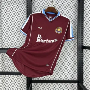 99-01 West Ham Home Retro Kit Vintage Shirt AAAAJersey Supplier Yupoo