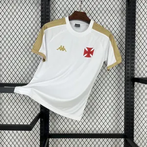 25-26 Vasco da Gama Gold CRVG White Shirt Soccer Uniform AAAAJersey Yupoo