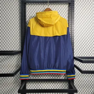 23-24 Barcelona Windbreaker Royal Blue Yellow 7