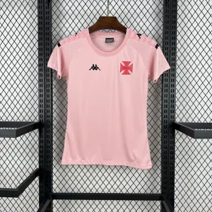 25-26 Vasco Da Gama Pink CRVG Women T-Shirt Football Apparels Soccer AAAAJersey Yupoo