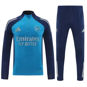 25-26 Arsenal Training Kits Long Blue&Navy Football Tracksuits