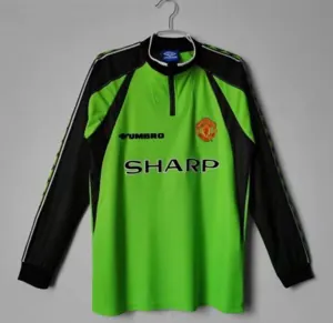 98-99 Manchester United green goalkeeper long sleeve