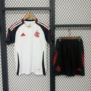 25-26 Flamengo Away Adults and Kid Kits Soccer Uniforms AAAAJersey Supply Yupoo