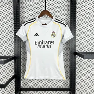 25-26 Real Madrid Home Women Shirt Lady Tee AAAAJersey Supply Yupoo