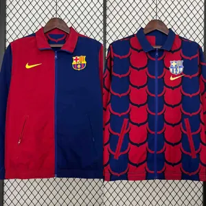 23-24 Barcelona Trench Coat Reversible Windbreaker Double-Sides Jacket AAAAJersey Yupoo
