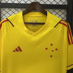 24-25 Cruzeiro Goalkeeper Yellow Kit Soccer T-Shirt AAAAJersey Dropship Yupoo 1
