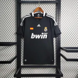 08-09 Real Madrid Retro Third Kit Vintage Black Shirt Soccer Jerseys Yupoo
