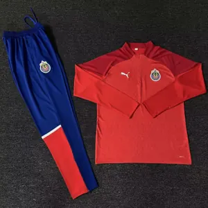 23-24 Chivas Guadalajara Training Suite Red Long Sleeve Kits Cheap Jerseys Yupoo 1