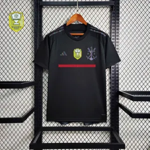23-24 All sponsor+patch Flamengo Black Soccer Jerseys 1