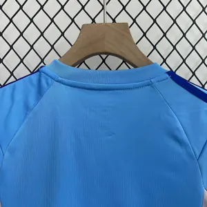 24-25 Real Madrid Goalkeeper Kid Kits Blue Youth Apparels AAAAJersey Supplier Yupoo 1
