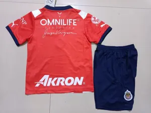 22-23 Chivas Guadalajara home kids kit 2