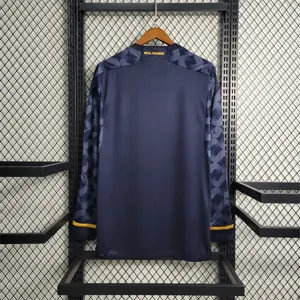 23-24 Real Madrid away long sleeved size S-3XL Soccer Jersey 2