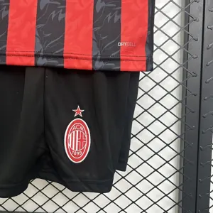 25-26 AC Milan Home Kid Kits Youth Apparels AAAAJersey Supply Yupoo 1