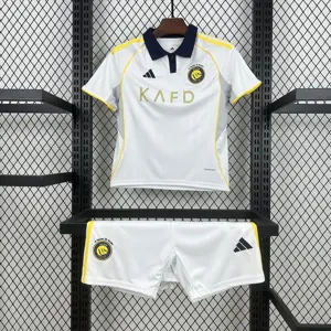 25-26 Al-Nassr Third Kid Kits Youth Apparels AAAAJersey Supply Yupoo