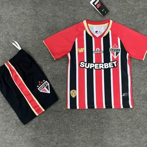 25-26 Sao Paulo Away Kid Kits Youth Apparels AAAAJersey Yupoo
