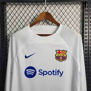 23-24 Barcelona white away Long Sleeve 2