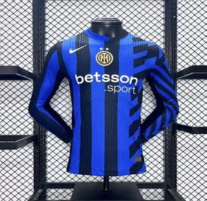 24-25 Inter Milan Home Long Sleeve Kit Player Version Shirt Soccer AAAAJersey Yupoo