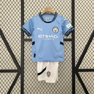 24-25 Manchester City Home Kid Kits Youth Apparels AAAAJersey Wholesale Yupoo